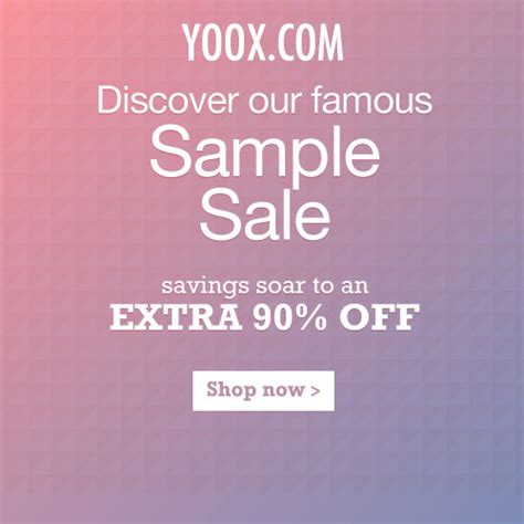 yoox sample sale